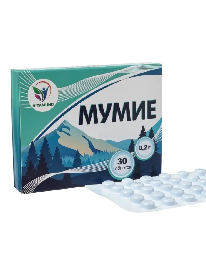 Мумие Vitamuno, 30 таблеток по 0.2 г