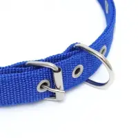 Ошейник &laquo;Комфорт&raquo; комбинированный (полиэстер, искусственная кожа), 55&times;2.5 см, ОШ 40-50 см, синий 6