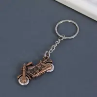 Брелок для ключей на кольце &laquo;Мотоцикл&raquo;, колёса крутятся, металл, 1.9&times;4 см