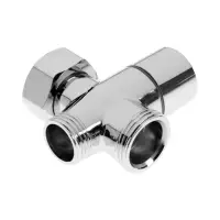 Дивертор ZEIN Z741, для смесителя, корпус цинк, керамика, цвет хром