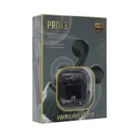Наушники беспроводные Mybit Pro13, TWS, вкладыши, Bluetooth 5.0, 30/180 мАч, чёрные в прозрачном кейсе