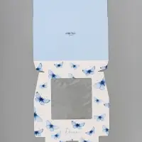 Коробка подарочная с окном &laquo;Мечты&raquo;, 20&times;20&times;4 см, самосборная