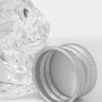 Баночка для специй &laquo;Череп. Хэллоуин&raquo;, 50 мл, 6&times;4.5&times;9 см, с металлической крышкой, стекло, прозрачная