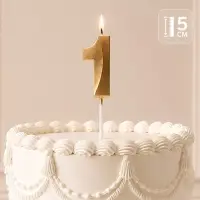 Свеча для торта, цифра &laquo;1&raquo;, 11.5&times;2.3 см
