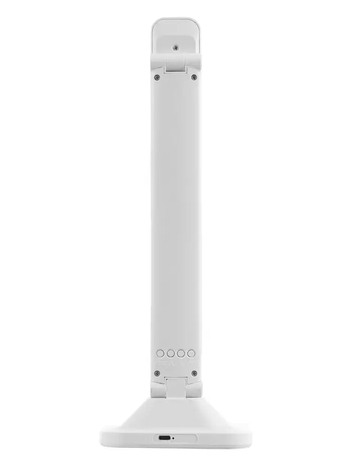 Лампа настольная светодиодная, часы, календарь, термометр, 3 режима, USB, 12&times;17&times;34 см, белая