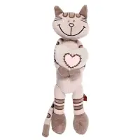 Мягкая игрушка &laquo;Кот Полосатик с сердцем&raquo;, 33 см