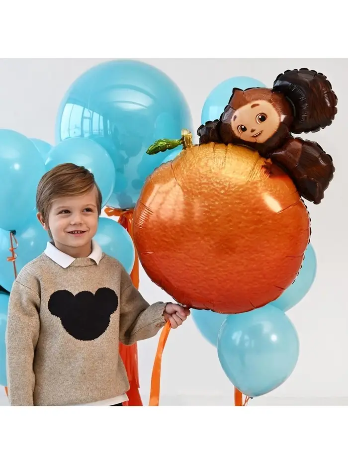 Воздушный шар фольгированный 26" &laquo;Чебурашка на апельсине&raquo;