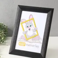 Фоторамка для фото 21х30 см (с ножкой) "Luxe Elegance" пластик, чёрный, (пластик экран)