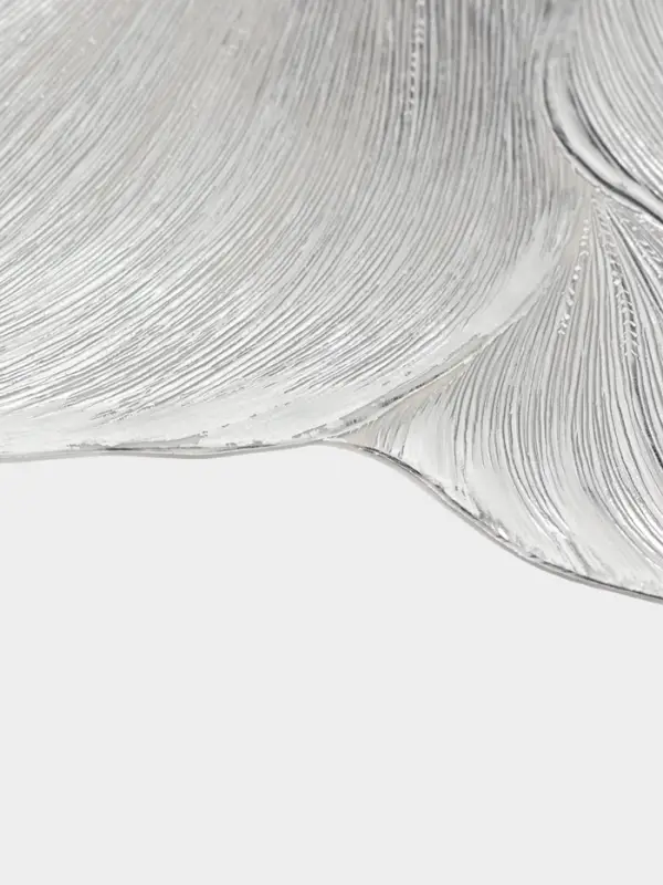 Набор салфеток для стола Доляна &laquo;Цветок&raquo;, 38&times;38 см, 4 шт., ПВХ, серебристый