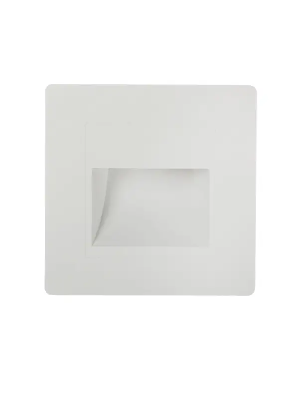 Встраиваемый светильник для лестницы, 1.5 Вт, 60 Лм, 3000К, 86&times;86 мм, IP20, 220 В, белый, свечение тёплое белое