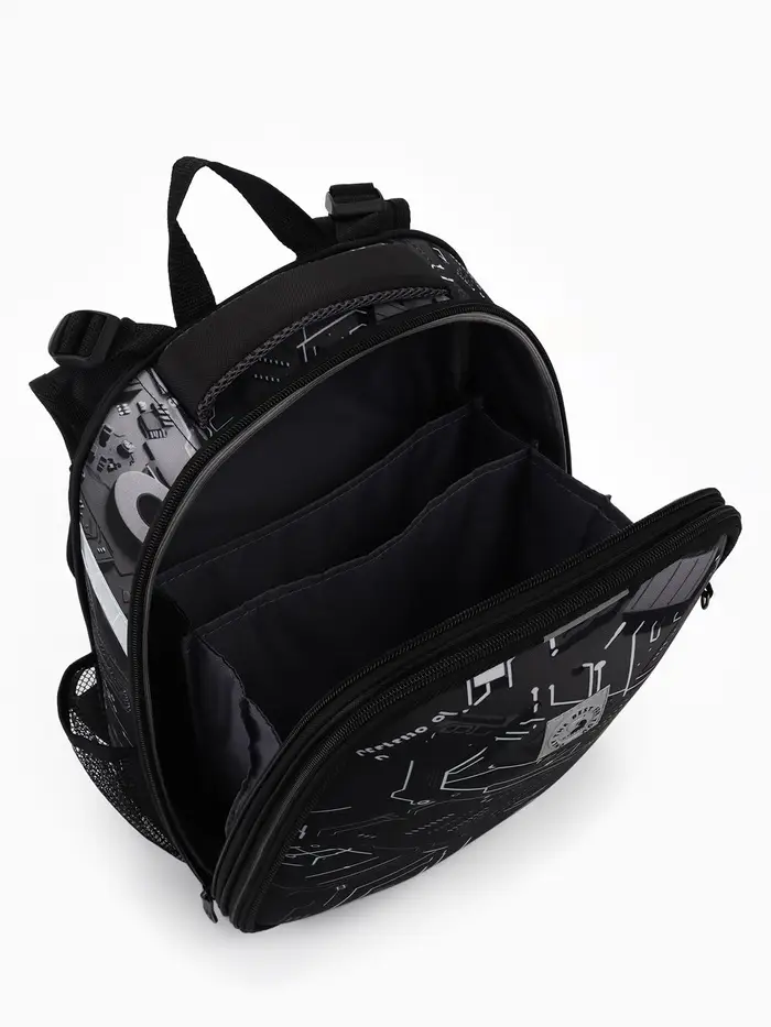 Рюкзак школьный для мальчика &laquo;Плата&raquo;, Stavia, эргономичная спинка, 30&times;16&times;38 см, чёрный