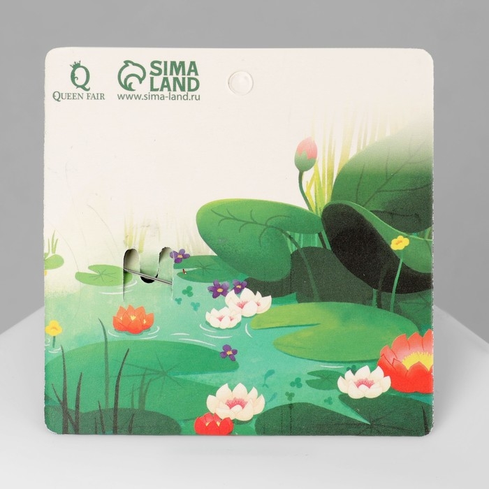 Брошь «Лягушка» на болоте, цветная в чернёном серебре Брошь «Лягушка» на болоте, цветная в чернёном серебре