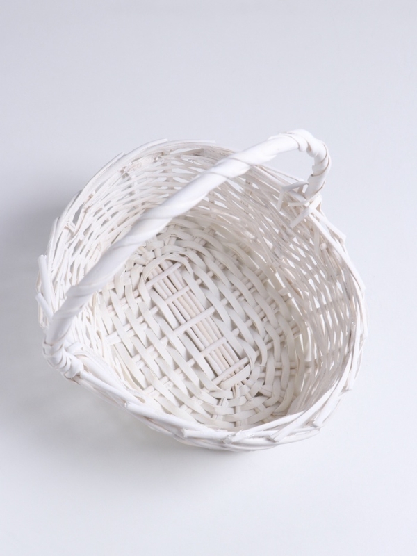 Корзина 27х23х12х9х28см, ива, белая