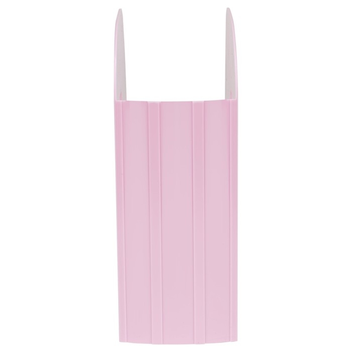 Лоток для бумаг вертикальный Стамм "Фаворит", пластиковый, ширина 90 мм, розовый