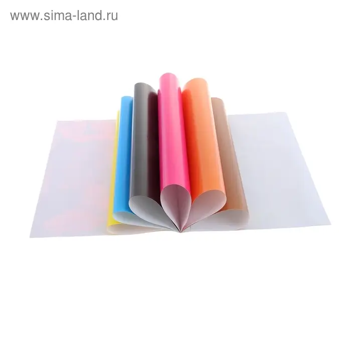 Бумага цветная А4, 8 листов, 8 цветов "Зайка", мелованная, на скобе