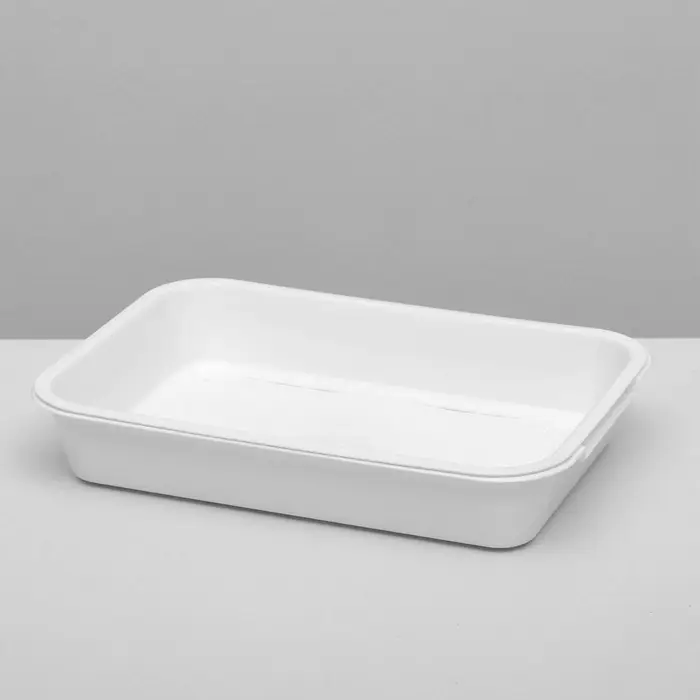 Туалет для кошек, 36&times;26&times;6.5 см, средний, с сеткой, пластик, белый