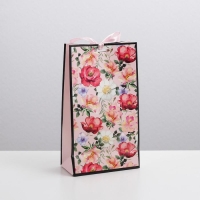Пакет подарочный с лентой, упаковка, «You are beautiful», 13 х 23 х 7 см