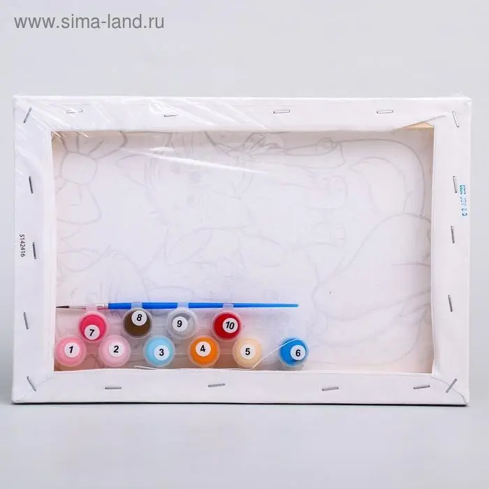 Картина по номерам для детей Друзья, 20&times;30 см, &laquo;Кошечка&raquo;