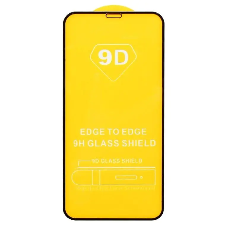 Защитное стекло для iPhone 11 Pro/XS/X Full Glue с рамкой 2.5D черное (25 шт./уп.)