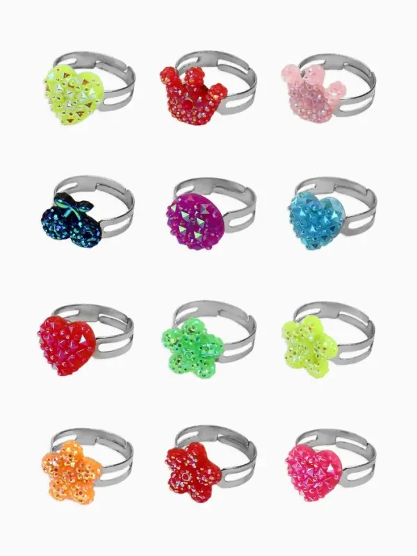 Кольцо &laquo;Выбражулька. Блёстка&raquo;, МИКС, безразмерное, форма МИКС