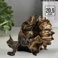 Фигура полистоун &laquo;Рыбка золотая&raquo;, 20.5&times;16&times;14 см
