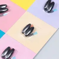 Поющие магниты цикады «Овал», набор 2 шт., антистресс, чёрный, 2.8×0.8×0.8 см