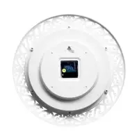 Часы настенные классические, бесшумные, плавный ход, d=39.5 см, белые, от батарейки 1&times;АА