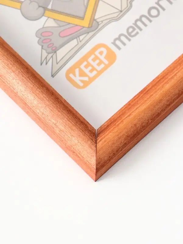 Фоторамка дерево 10х15 см, орех №1 (пластиковый экран)