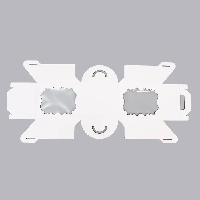 Коробка под торт, белая, с окном, 18&times;18&times;22 см