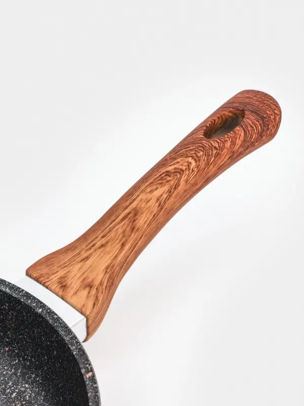 Сковорода KUKMARA Granit Ultra original, d=22 см, пластиковая ручка, антипригарное покрытие, литой алюминий, коричневая