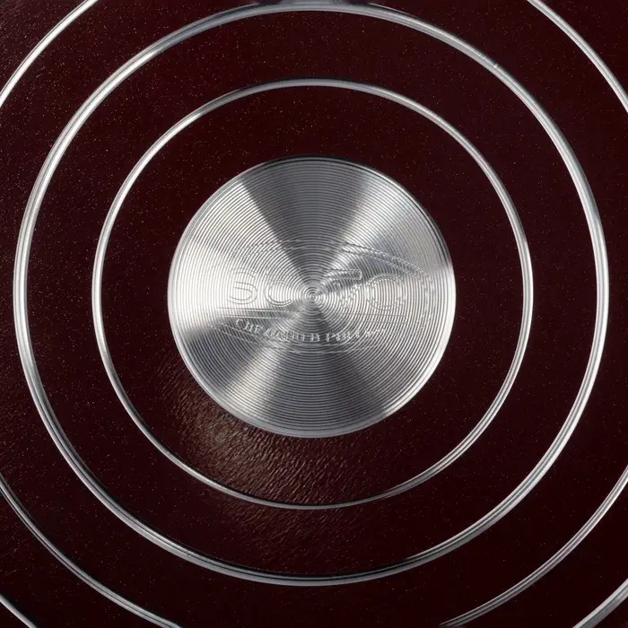 Сковорода блинная &laquo;Эксперт&raquo;, d=22 см, пластиковая ручка, антипригарное покрытие, алюминий, бордовая