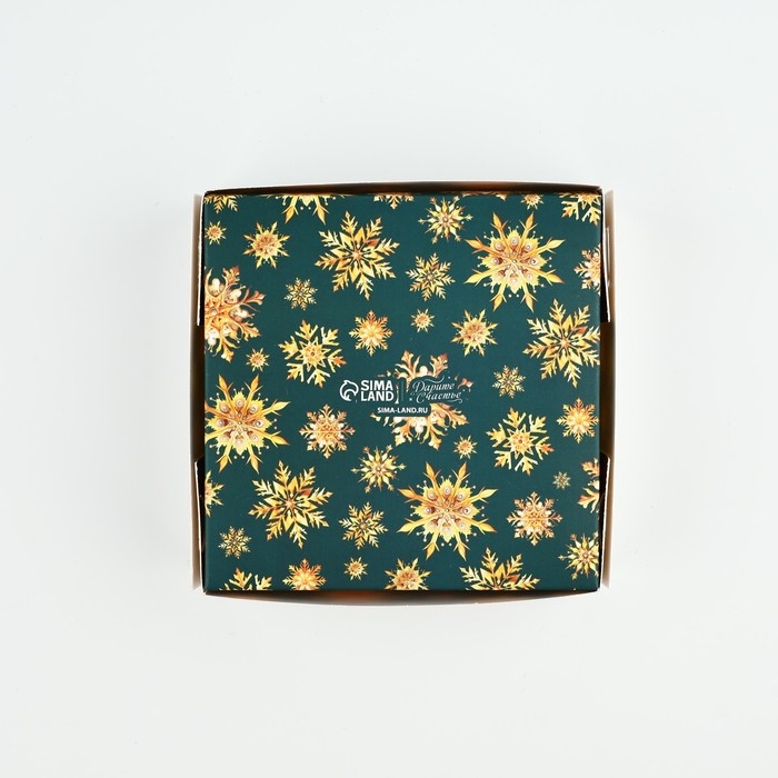 Коробка под 4 конфеты «Новогодние игрушки», 10.5 х 10.5 х 3.5 см, Новый год Коробка под 4 конфеты «Новогодние игрушки», 10.5 х 10.5 х 3.5 см, Новый год