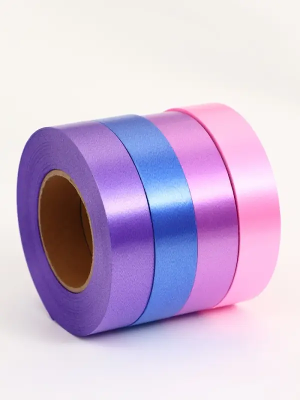 Лента упаковочная для декора и подарков, сиреневый МИКС, 2 см &times; 45 м