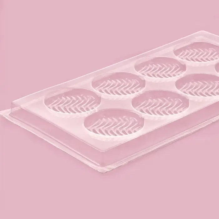 Форма для шоколада и конфет «Волна», 8 ячеек, 22×11 см, прозрачная