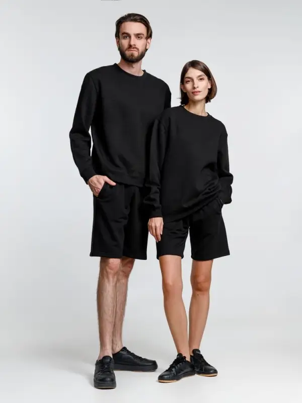 Свитшот унисекс Delta, черный, размер S