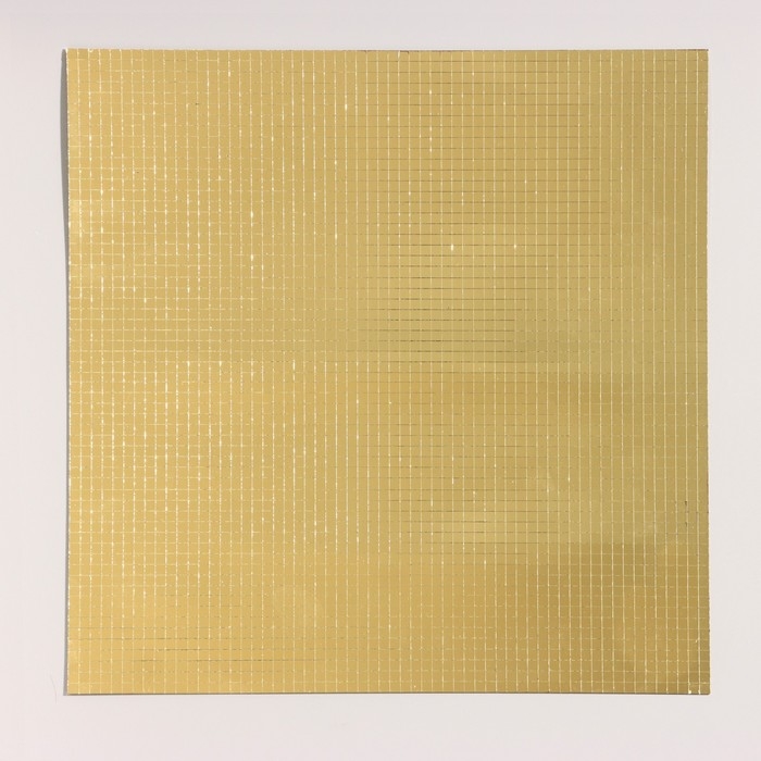 Панель самоклеящаяся 30*30см мозаика мелкая, золото Панель самоклеящаяся 30*30см мозаика мелкая, золото