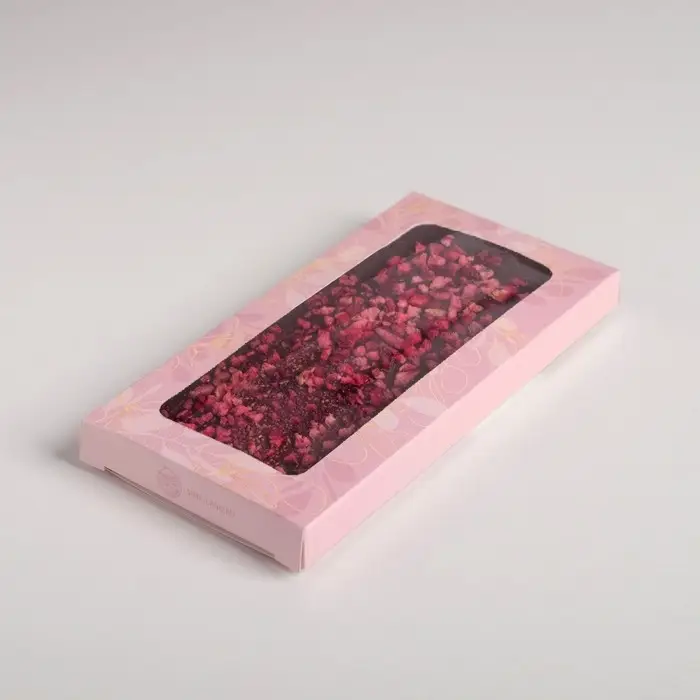 Коробка для шоколада, кондитерская упаковка, «Радуй себя», с окном, 17.3 х 8.8 х 1.5 см Коробка для шоколада, кондитерская упаковка, «Радуй себя», с окном, 17.3 х 8.8 х 1.5 см