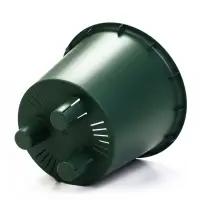 Кашпо со вставкой 1 л d15 см h14см МИКРИТ зеленый слайн