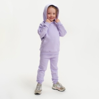 Костюм для девочки (худи, брюки) KAFTAN "Basic line", размер 38 (146-152), цвет лиловый