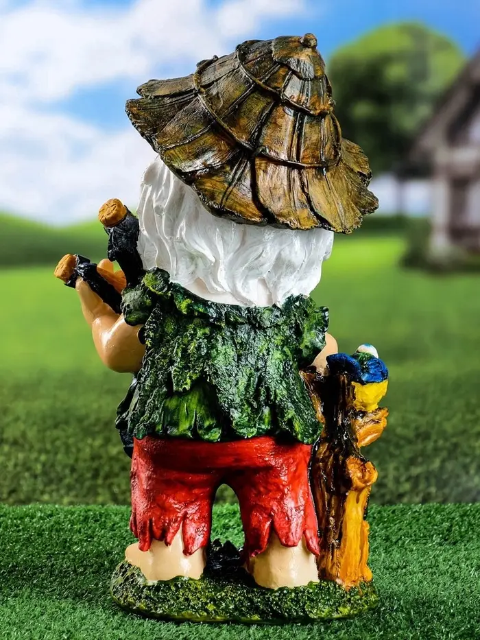 Садовая фигура из гипса &laquo;Гном-хулиган&raquo;, 39&times;17&times;23 см