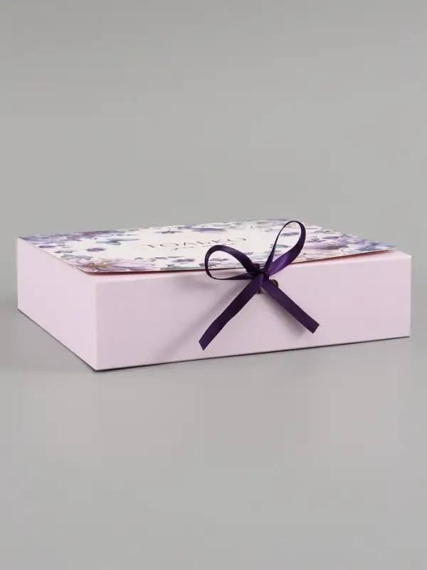 Коробка подарочная самосборная &laquo;Только для тебя&raquo;, 20&times;18&times;5 см, с лентой