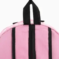 Рюкзак молодёжный на молнии, с карманами, размер 27&times;10&times;37.5 см, розовый