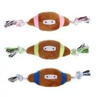 Игрушка для собак тм VETTA с пищалкой, мяч регби, п/э, 35*10см