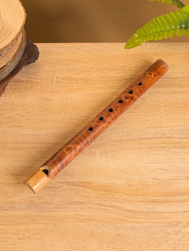 Сувенирный музыкальный инструмент  Сувенирный музыкальный инструмент "Флейта" бамбук, цв. коричневый, 30х2х2 см