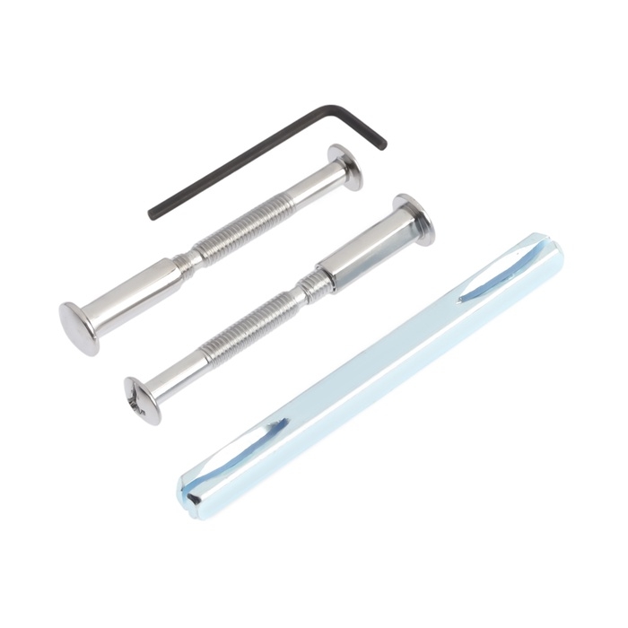 Ручки на планке LOCKLAND 001, м/о 55 мм, цвет хром