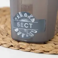 Ёмкость для сыпучих продуктов IDEA &laquo;Бест&raquo;, 1.5 л, 9.5&times;19&times;14 см, пластик, серая