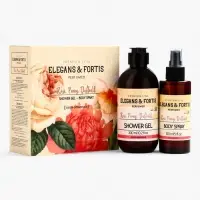 Набор женский VEGAN.Love.Studio "Rose, Peony, Daffodil": гель для душа 300 мл + спрей для тела 150 м