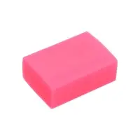 Набор ластиков 5 штук прямоугольных НЕОН розовый (штрихкод на штуке)