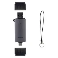 Картридер Lite Series adapter SD/TF на Type-C и USB Baseus gray WKQX060113