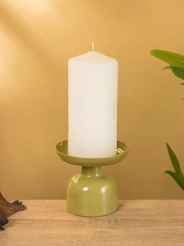 Подсвечник на 1 свечу "Олива" глянцевый 10х10х9 см